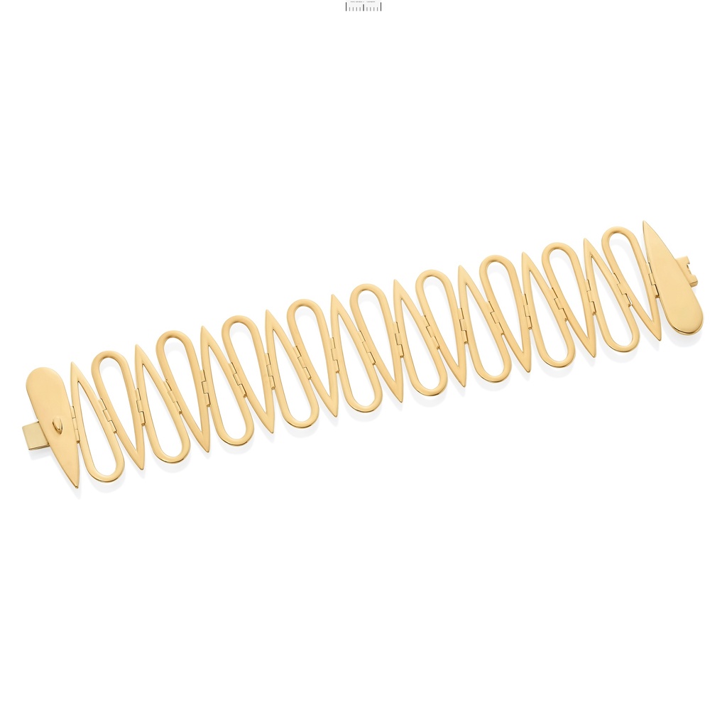 18Kt Yellow Gold Open Nifo Link Bracelet 8.5"