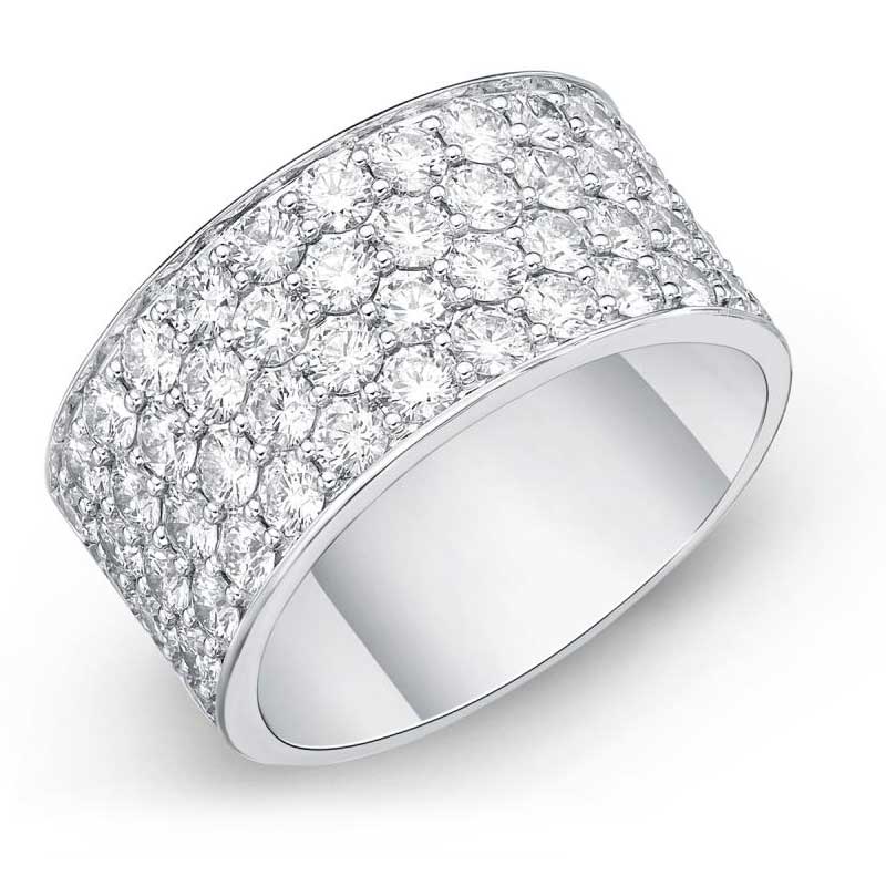 Diamond Pave Silk Band Ring 1.66cttw