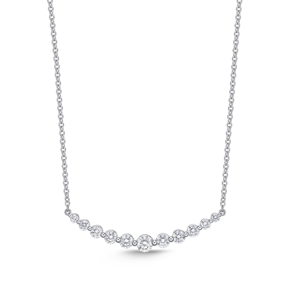 Diamond Smile Necklace 1.03cttw