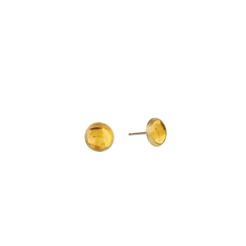 18Kt Yellow Gold Citrine Jaipur Stud Earrings
