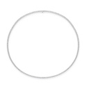 [CNDD19616508W72000] White Gold Line Necklace With Round Diamonds Weighing 8.10cttw