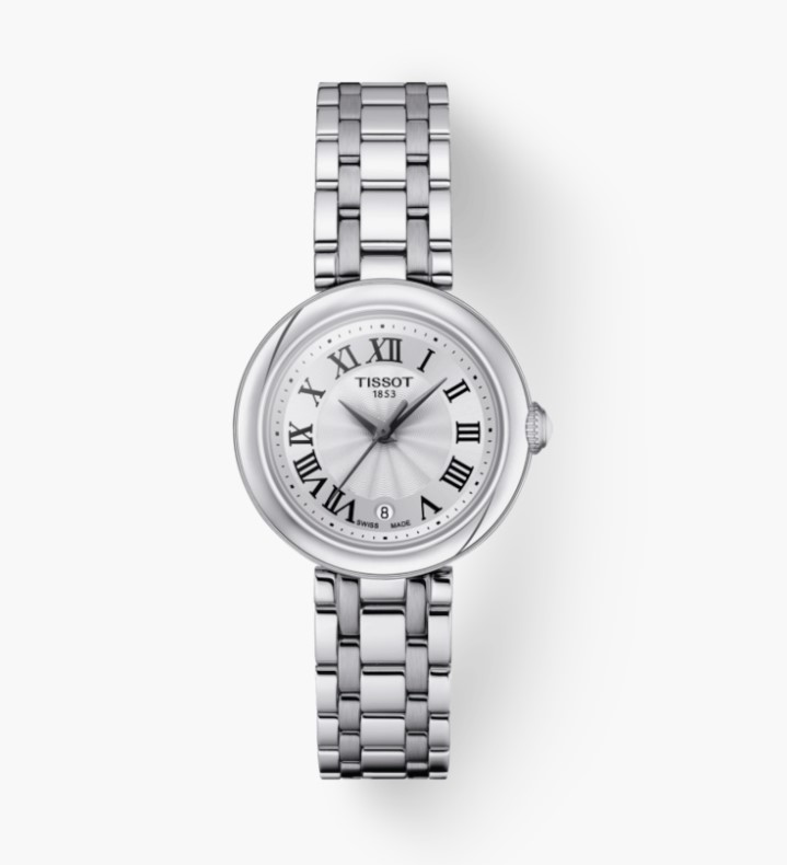 26mm Silver Dial Watch With A Stainless Steel Strap