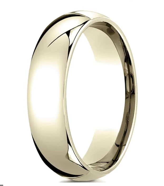 Yellow Gold 6mm Light Comfort Fit Band