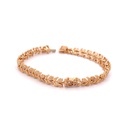 [YBA702383001017] Yellow Gold Gucci Flora Bracelet With (24) Round Diamonds Weighing 0.05cttw