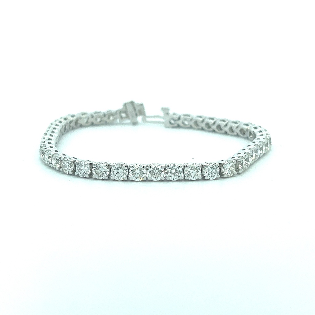 14Kt White Gold Tennis Bracelet With 43 Round Diamonds Weighing 10.70cttw G-H/SI