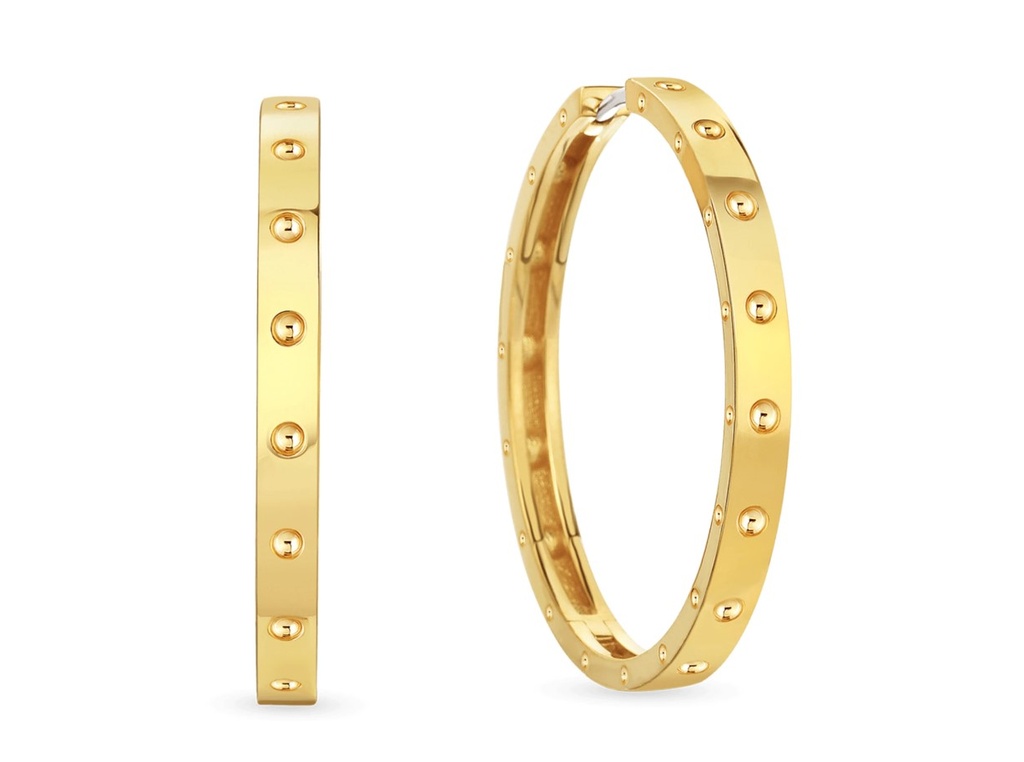 18Kt Yellow Gold 30mm Symphony Pois Moi Hoops