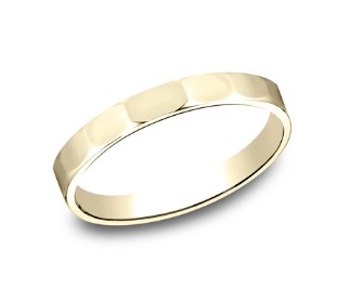 14Kt Yellow Gold 2mm Indented Stackable Band Sz6.5