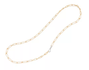 [CG849-B-YW-M5-75.0] 18Kt Yellow Gold Onde Twisted Link Necklace With A Clasp Of Round Diamonds Weighing 0.50cttw