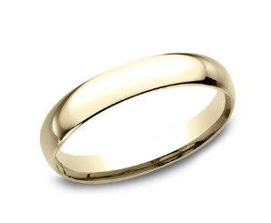 14Kt Yellow Gold 3mm Light Comfort Fit Band "12-1-23"