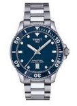 40mm Seastar Quartz Blue Dial Watch With A Stainless Steel Strap