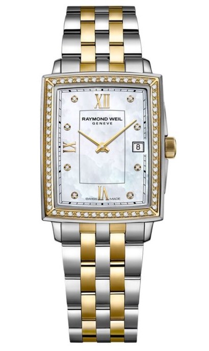 22.6x28.1mm Toccata Mother Of Pearl Dial Watch With (68) Round Diamonds Weighing 0.20cttw