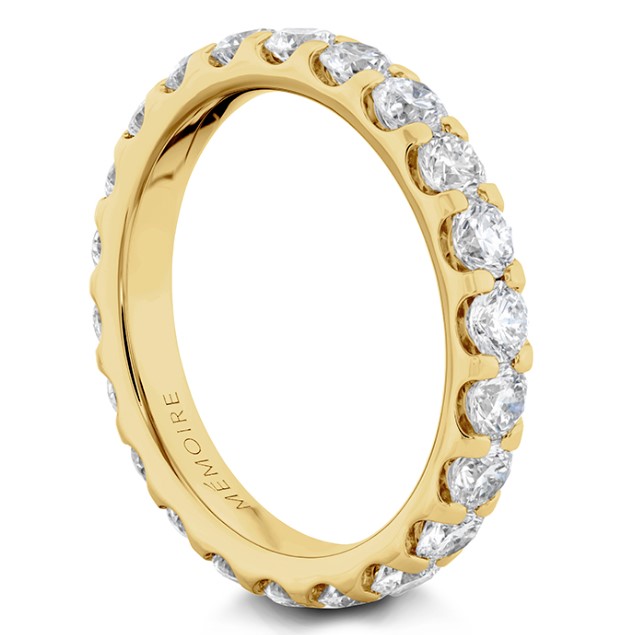 18Kt Yellow Gold Odessa Eternity Band With (18) Round Diamonds Weighing 3.00cttw