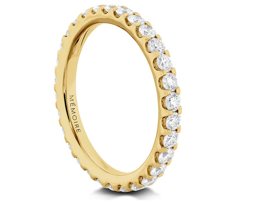 18Kt Yellow Gold Odessa Eternity Band With (30) Round Diamonds Weighing 1.03cttw