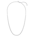 18Kt White Gold Serena Station Necklace With (39) Round Diamonds Weighing 1.98cttw