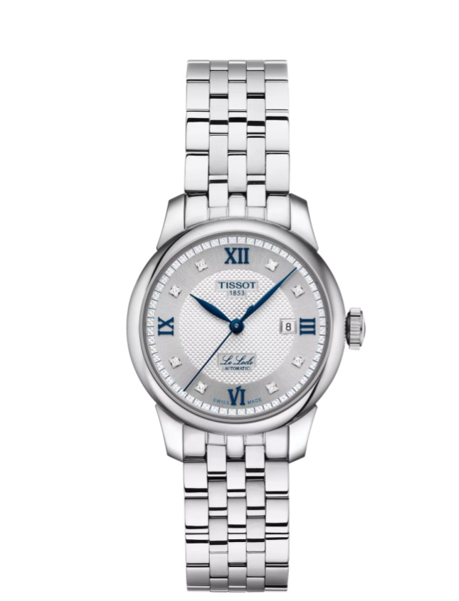 [T006.207.11.036.01] 29mm Le Locle Automatic Watch With A Silver Dial And Stainless Steel Strap