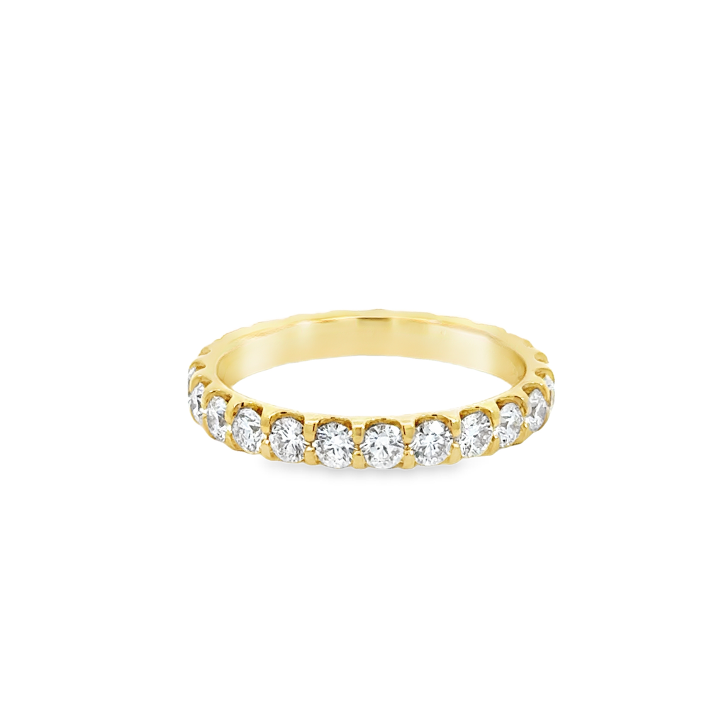 [EROD24765008Y71000] 18Kt Yellow Gold Odessa Eternity Band With (24) Round Diamonds Weighing 1.51cttw