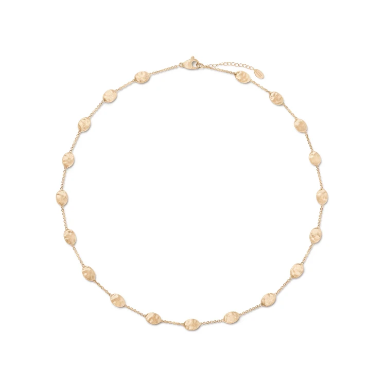 Siviglia Bead Necklace 16" In 18Kt Yellow Gold