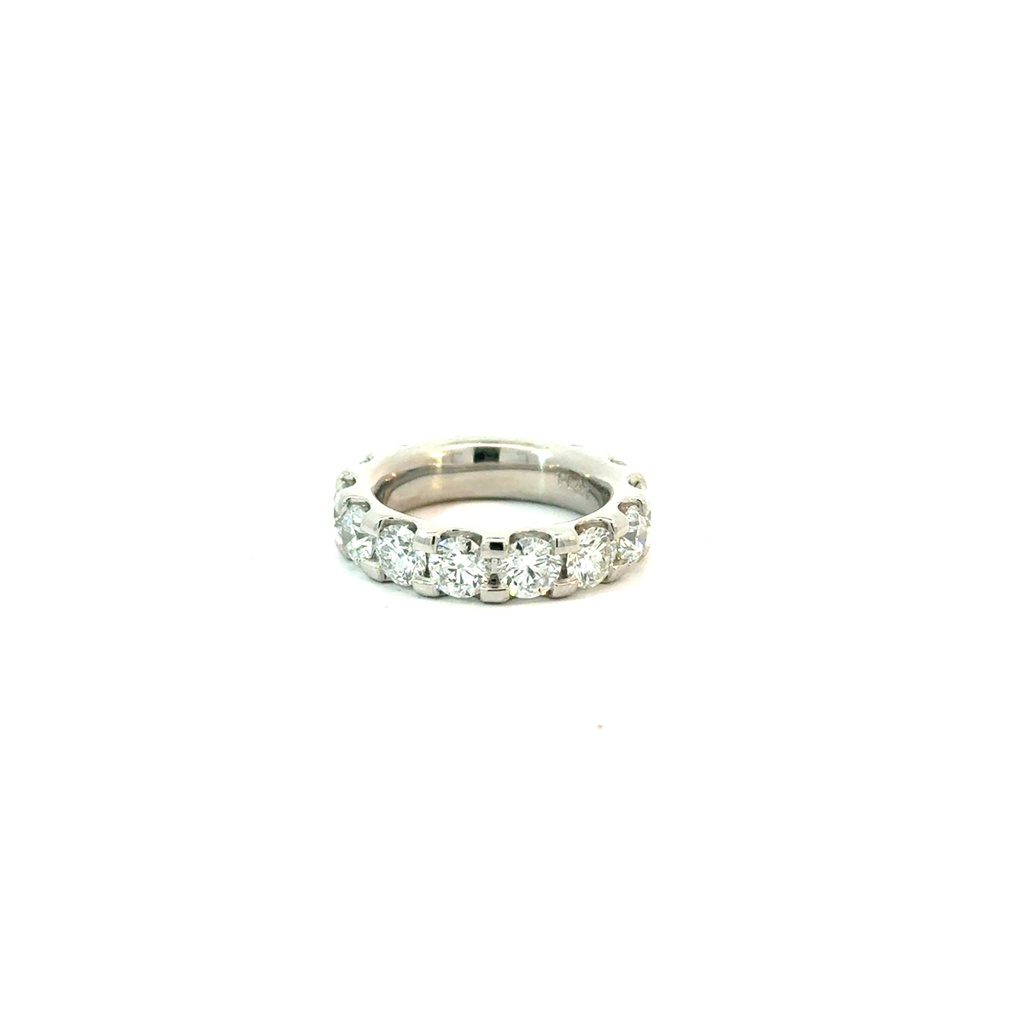 Platinum Eternity Band With (14) Round Diamonds Weighing 4.74cttw