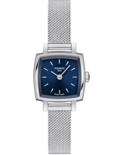 20mm Lovely Square Blue Quartz Dial Watch With A Stainless Steel Strap