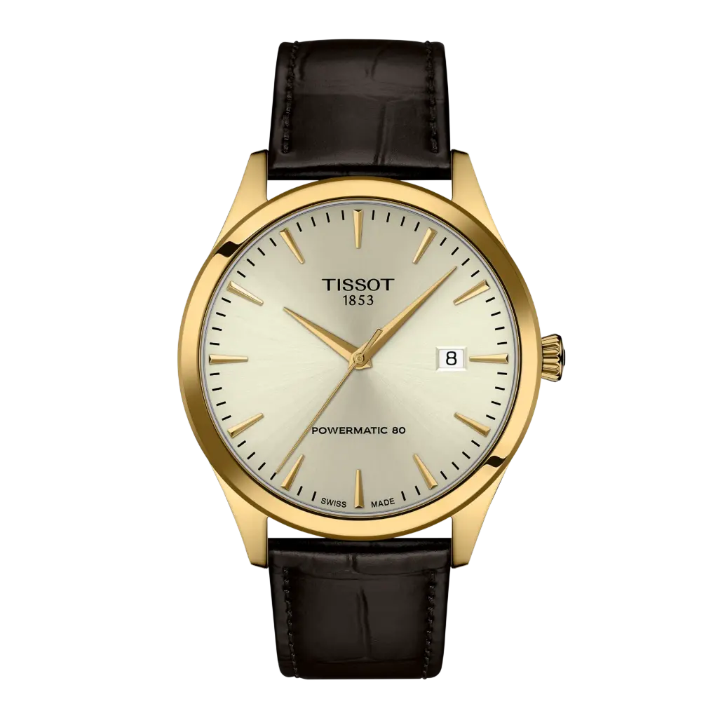[T158.407.36.261.00] Tissot Classic Dream 40mm Automatic Silver Dial Watch With a Leather Band