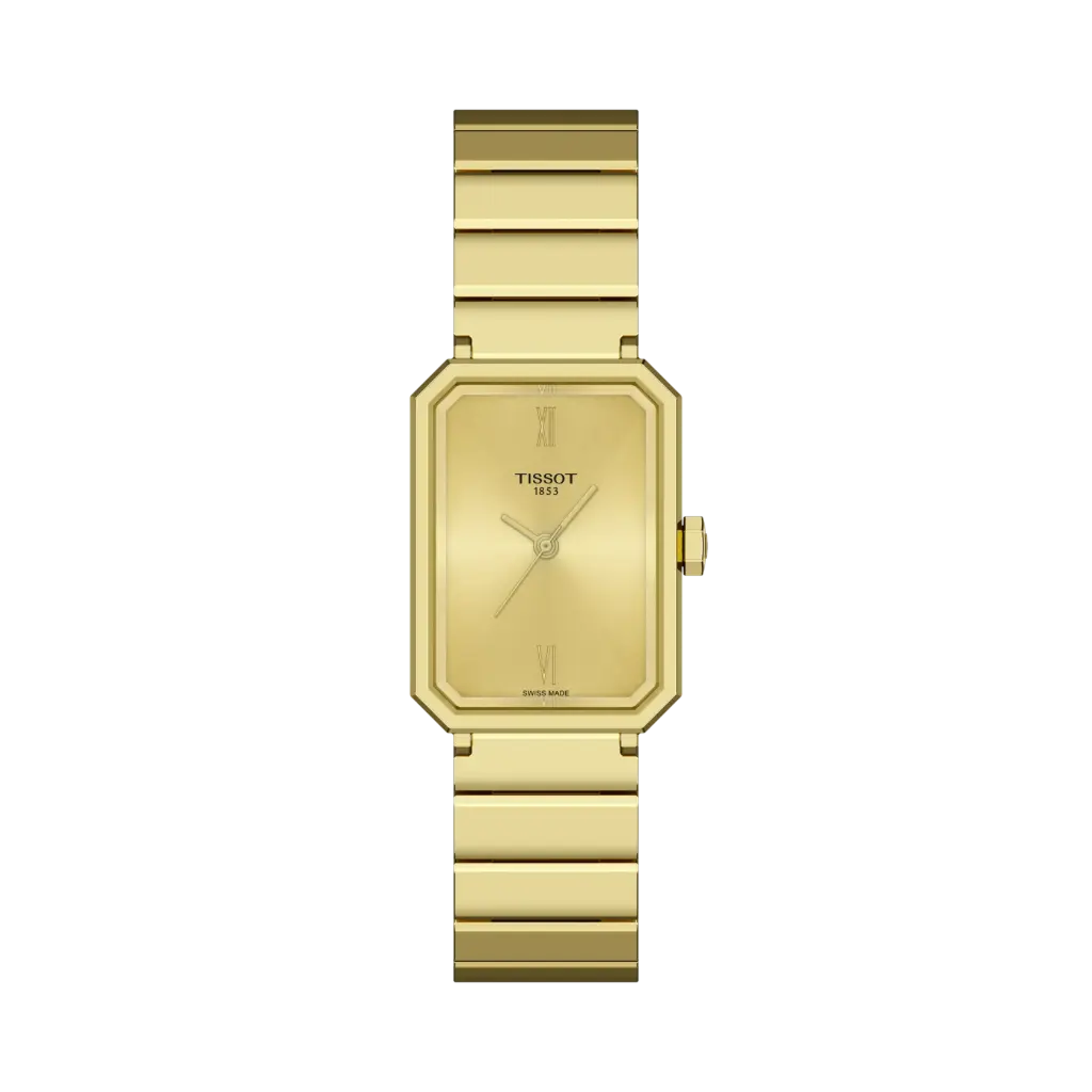 [T160.110.33.023.00] Tissot SRV 30mm Gold Tone Quartz Watch With a Gold Tone Band