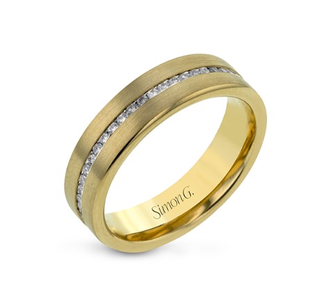 14Kt Yellow Gold Band With (49) Round Diamonds Weighing 0.55cttw Sz10.5