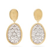18Kt Two Toned Lunaria Alta Diamond Drop Earrings 1.19cttw