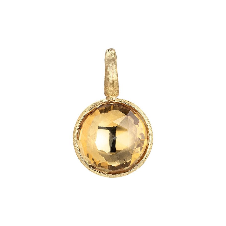 18Kt Yellow Gold Jaipur Pendant With A Round Citrine