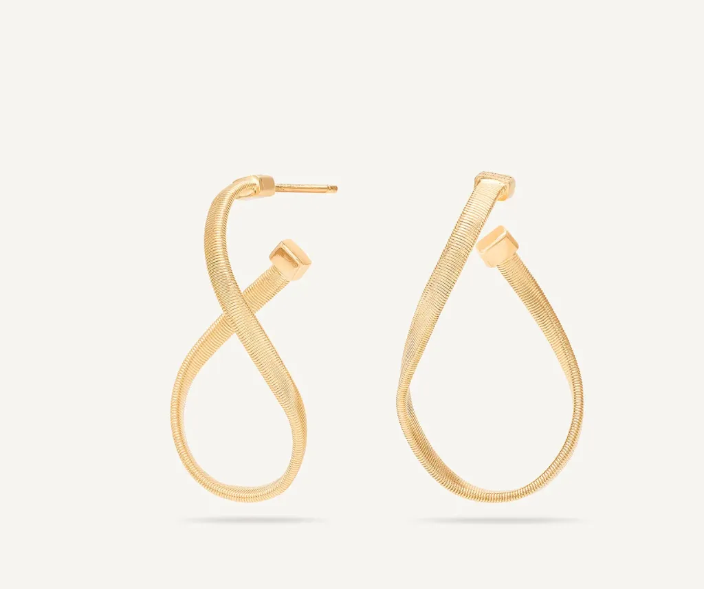 18K Yellow Marrakech Gold Infinity Coil Hoops