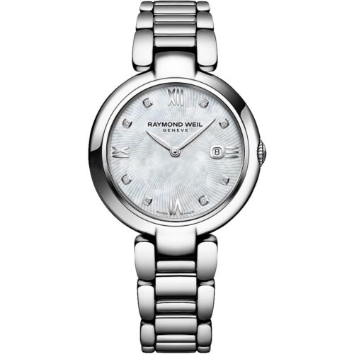 32mm Shine Mother of Pearl and Diamond Dial Watch and Stainless Steel Strap