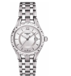 [T0720101103800] 28mm Silver Dial Watch with a Stainless Steel Strap