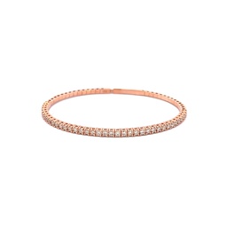 [BDD4751-302] Rose Gold Diamond Bangle Bracelet 1.77cttw