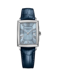 [5925-STC-00550] 23x34mm Toccota Blue Dial Watch with a Leather Strap