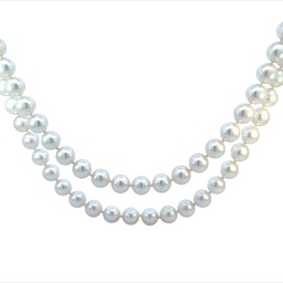 [85ST-89] Endless 8.5m8mm Cultured Pearl Necklace 35"