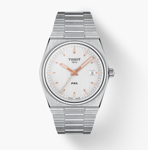 [T137.410.11.031.00] 40mm Silver Dial Watch With A Stainless Steel Strap