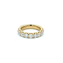 [EROD20965008Y72000] 18Kt Yellow Gold Odessa Nine Stone Band With Round Diamonds Weighing 2.06cttw