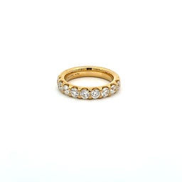 [EROD20865008Y72000] 18Kt Yellow Gold Odessa Nine Stone Band With Round Diamonds Weighing 1.50cttw