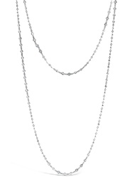 [N66742.6] 18Kt White Gold Diamond By The Inch Necklace With 115 Round Diamonds Weighing 11.50cttw I-J-K/SI2-I1