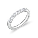 [EROD2916500PT72000] Platinum Odessa Seven Stone Band With 7 Round Diamonds Weighing 0.52cttw