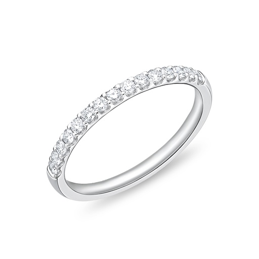 [EROD2926500PT72000] Platinum Odessa Half Eternity Band With (15) Round Diamonds Weighing 0.25cttw