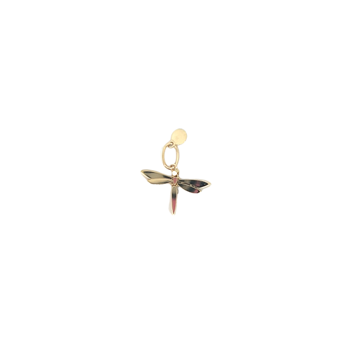 [FRP080599Y] 14Kt Yellow Gold Dragonfly Pendant