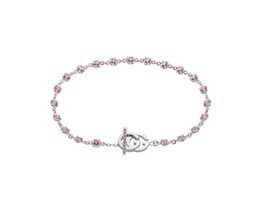 [YBA607606001017] Pink Tourmaline Running GG Chain Bracelet