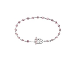 [YBA607606001017] Pink Tourmaline Running GG Chain Bracelet