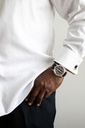 43mm White Gold Diamond Golden Bridge Watch And Black Alligator Strap 2.14cttw