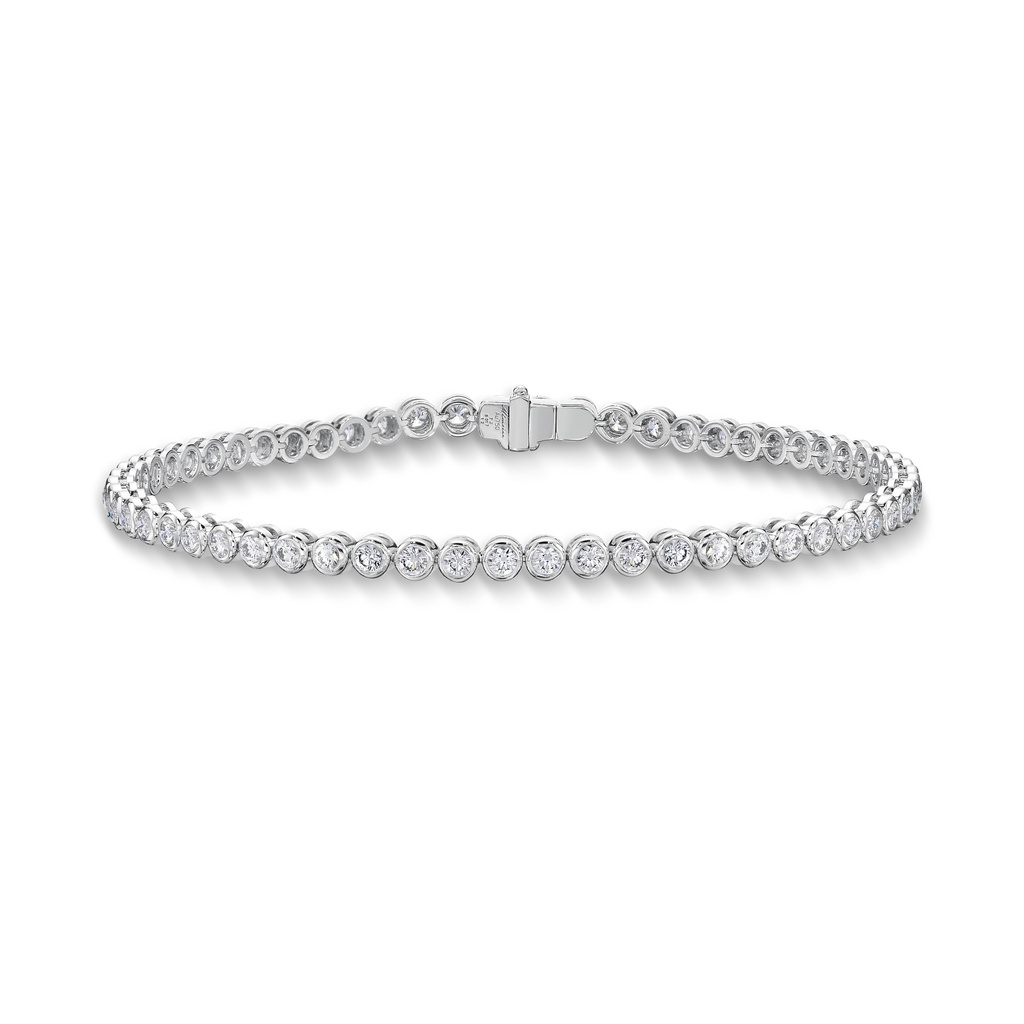 Diamond Bezel Line Bracelet 0.95cttw