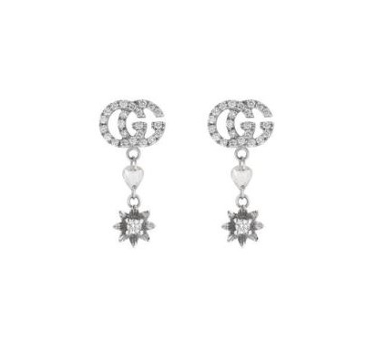 White Gold Flora Diamond Earrings