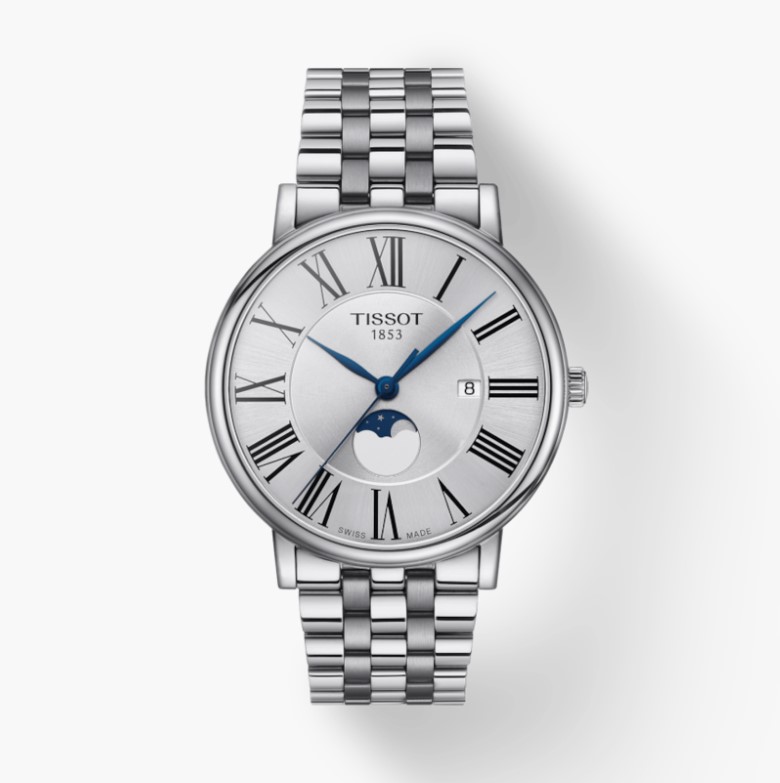 40mm Silver Dial Watch With A Stainless Steel Strap