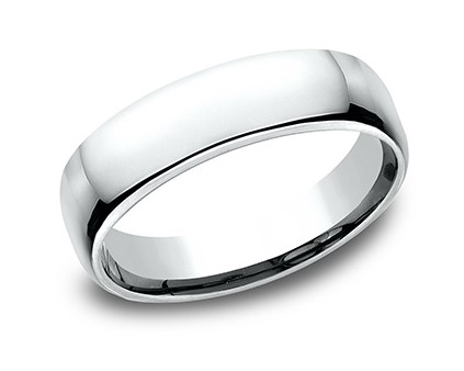 White Gold 5.5mm Comfort Fit Band