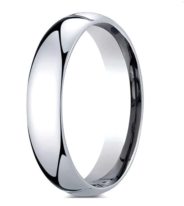 White Gold 5mm Comfort Fit Band