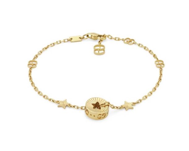 [YBA729370001016] 18Kt Yellow Gold Gucci Icon Bracelet